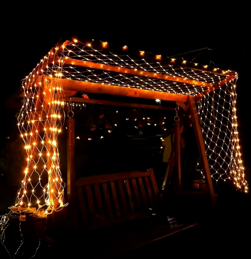 SLSL003-1.5M*1.5M Led Fishing Net Mesh String Light Outdoor Use Decorative Christmas Lighting