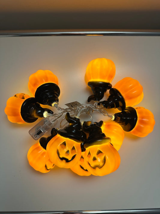 SLSL019-Halloween Pumpkin LED Copper Wire Lights Waterproof Outdoor And Home Decoration Holiday Decorative