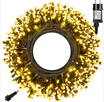 SLSL013-Christmas Outdoor Garden and Party Decoration LED Fairy string Lights with Socket Timer and Memory Function