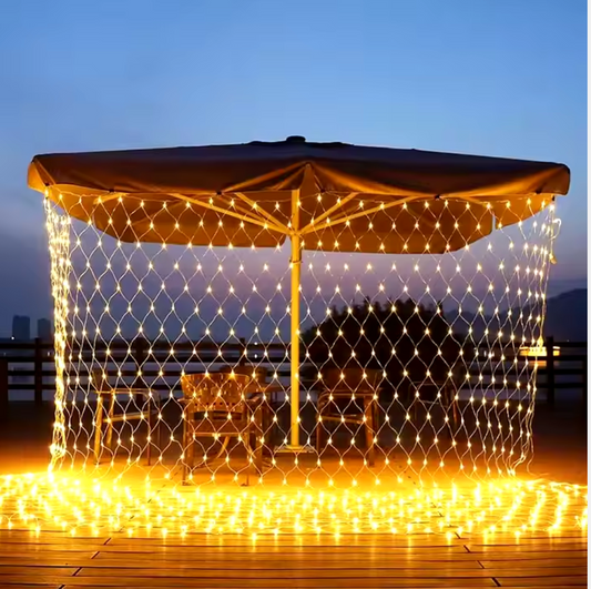 SLSL003-1.5M*1.5M Led Fishing Net Mesh String Light Outdoor Use Decorative Christmas Lighting